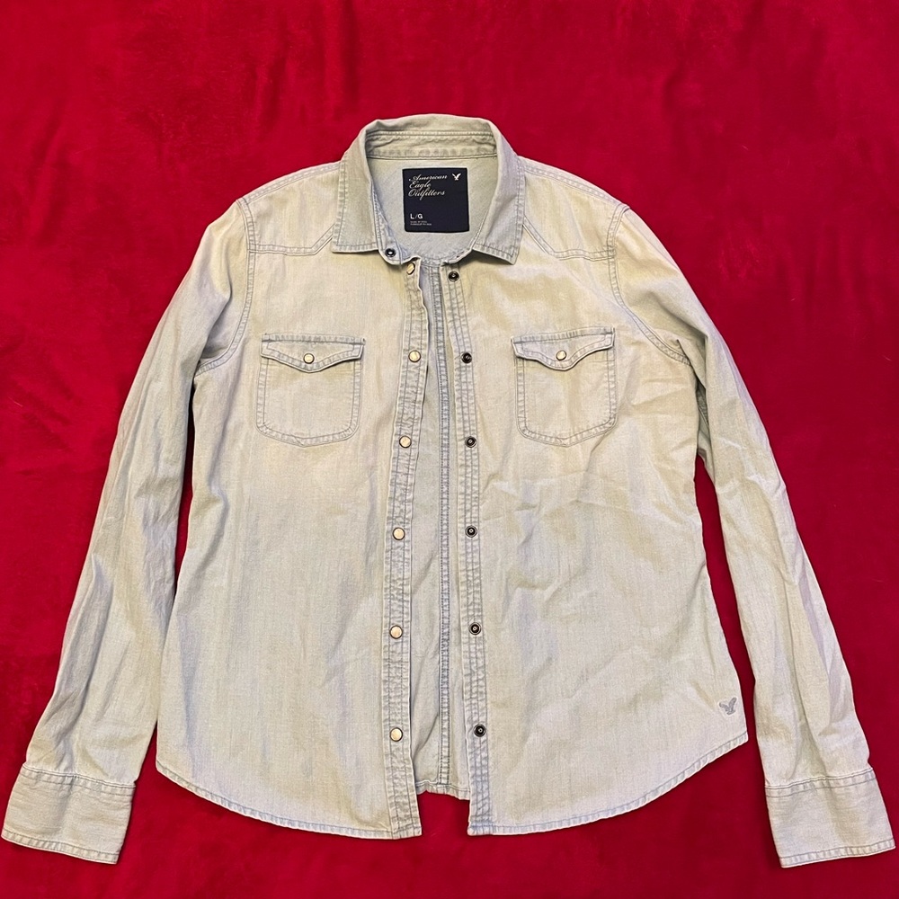 Light Wash Jean Shirt